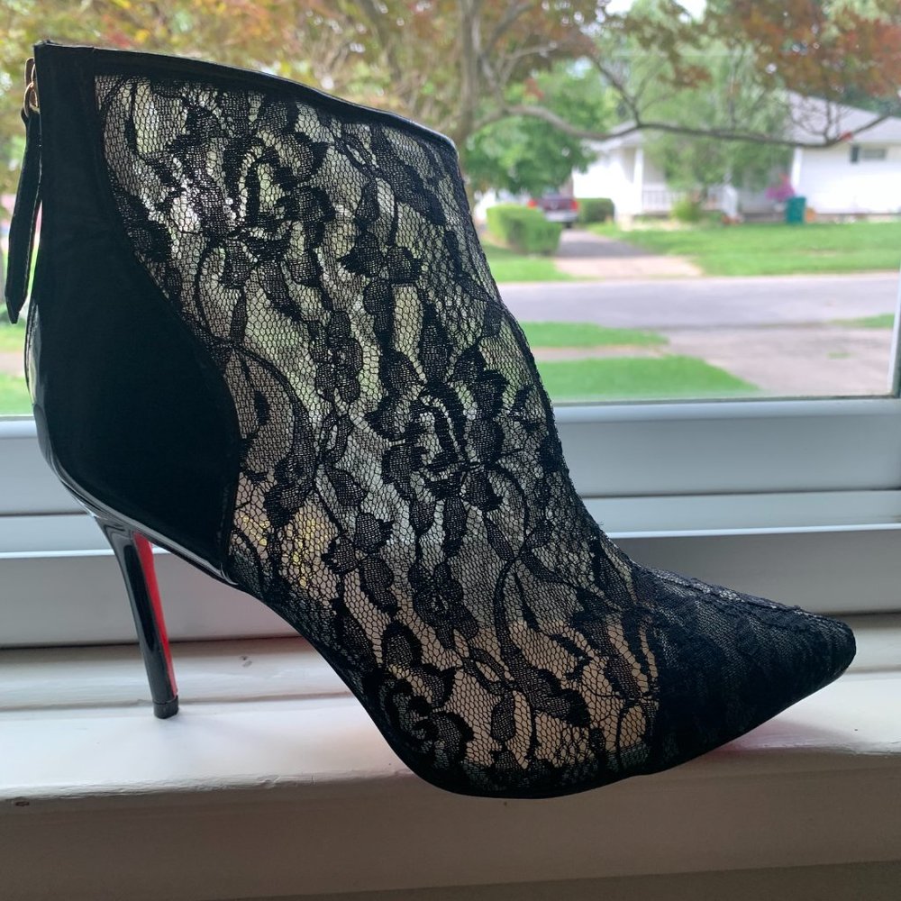 Christian Louboutins, black- size 10 (42 Euro) womens